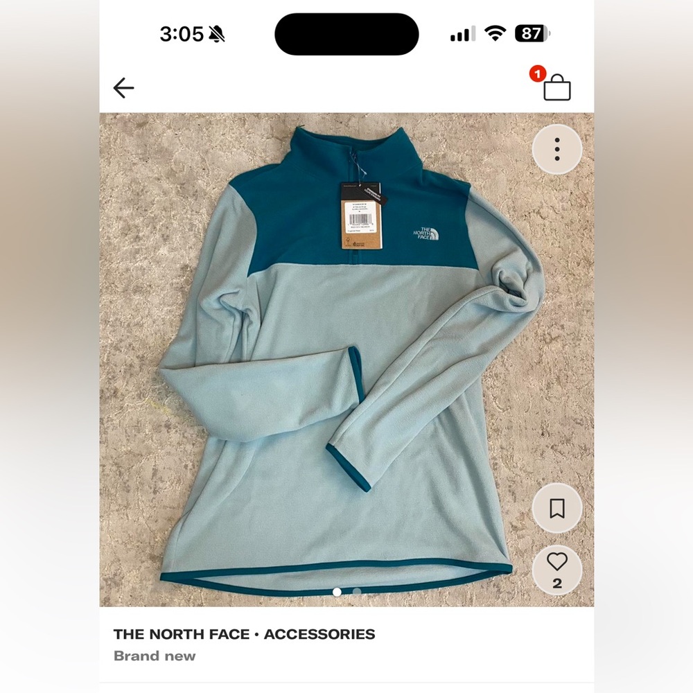 New with tags North Face Fleece (blue)